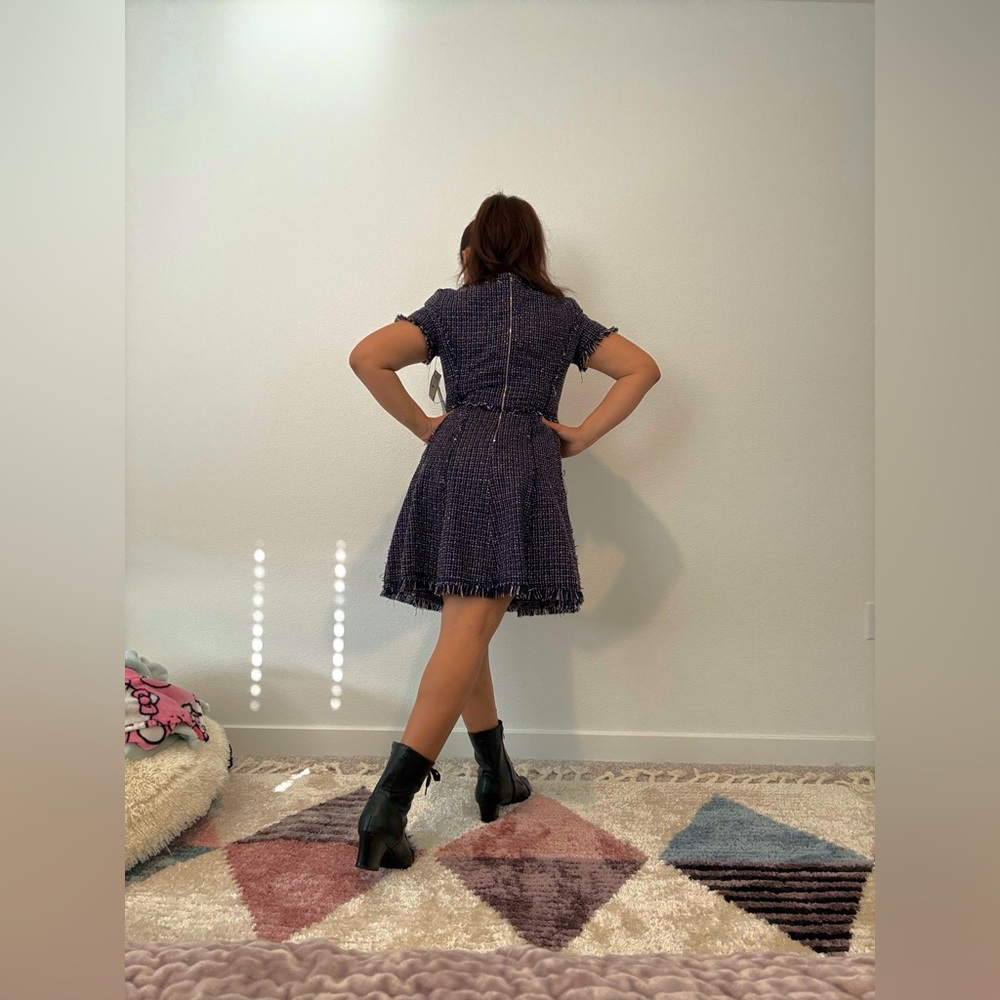 Eliza J Black Tweed Mini Dress - Picture 9 of 11